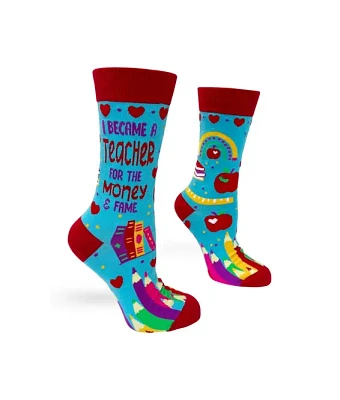 Teacher for Money & Fame Women's Crew Socks