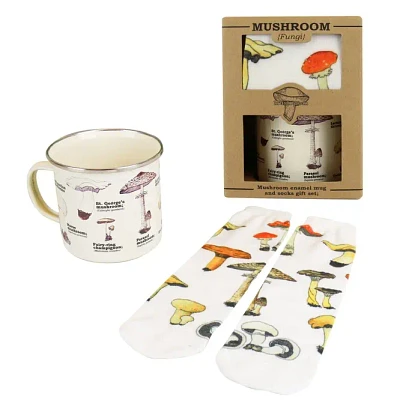 Mug and Sock Gift Set- Mushroom