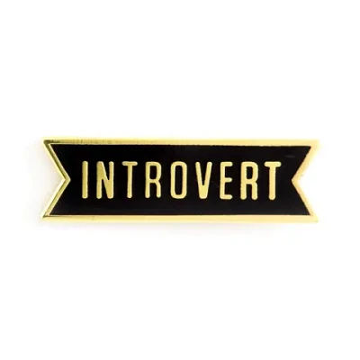 Introvert Enamel Pin