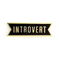 Introvert Enamel Pin