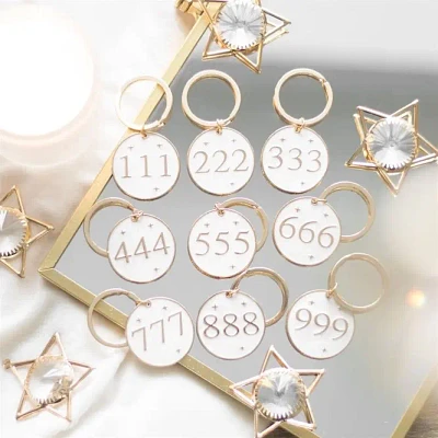 Angel Number Keyring