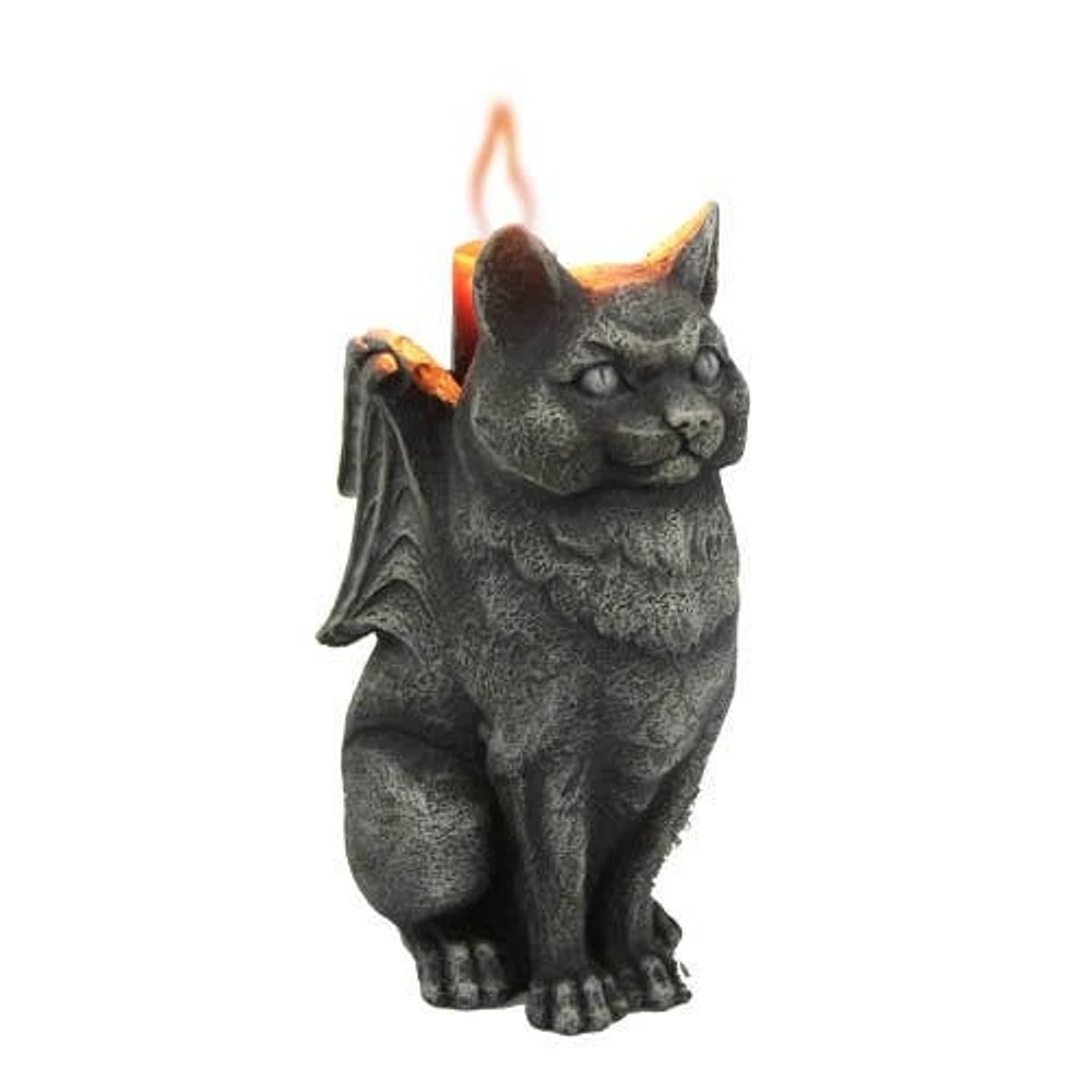 Cat Gargoyle Candleholder