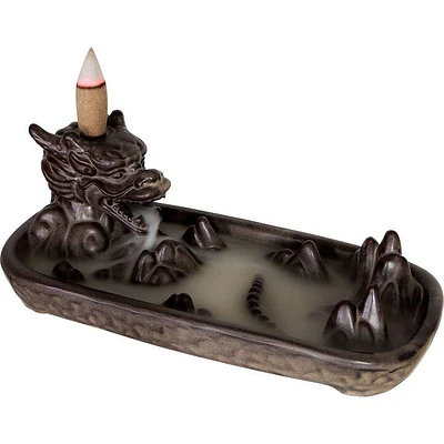 Ceramic Backflow Incense Holder - Dragon Head