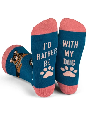 I'd Rather Be With My Dog Socks (Blue)