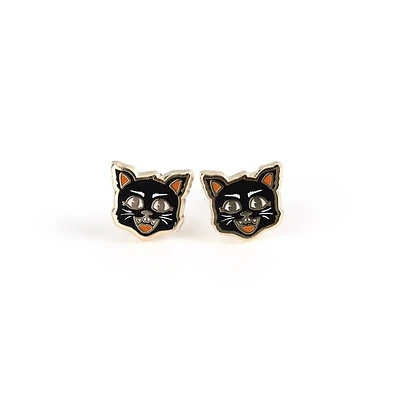 Black Cat Earrings