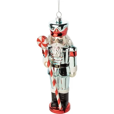 Glass Large Nutcracker Ornament