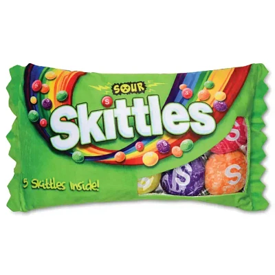 Sour Skittles Packaging Fleece Plush