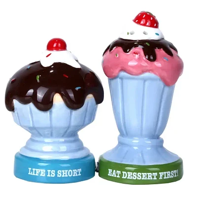 Ice Cream Sundae Salt and Pepper Shaker Set