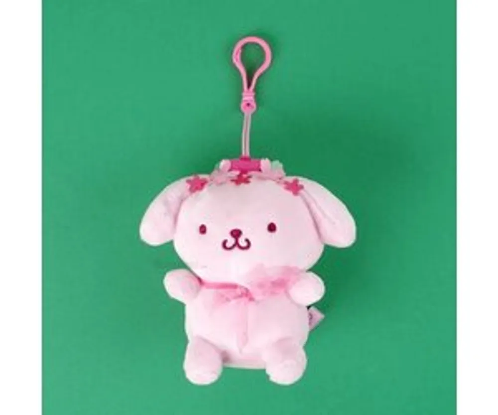 Sanrio Pompompurin Cherry Blossom Clip 5"