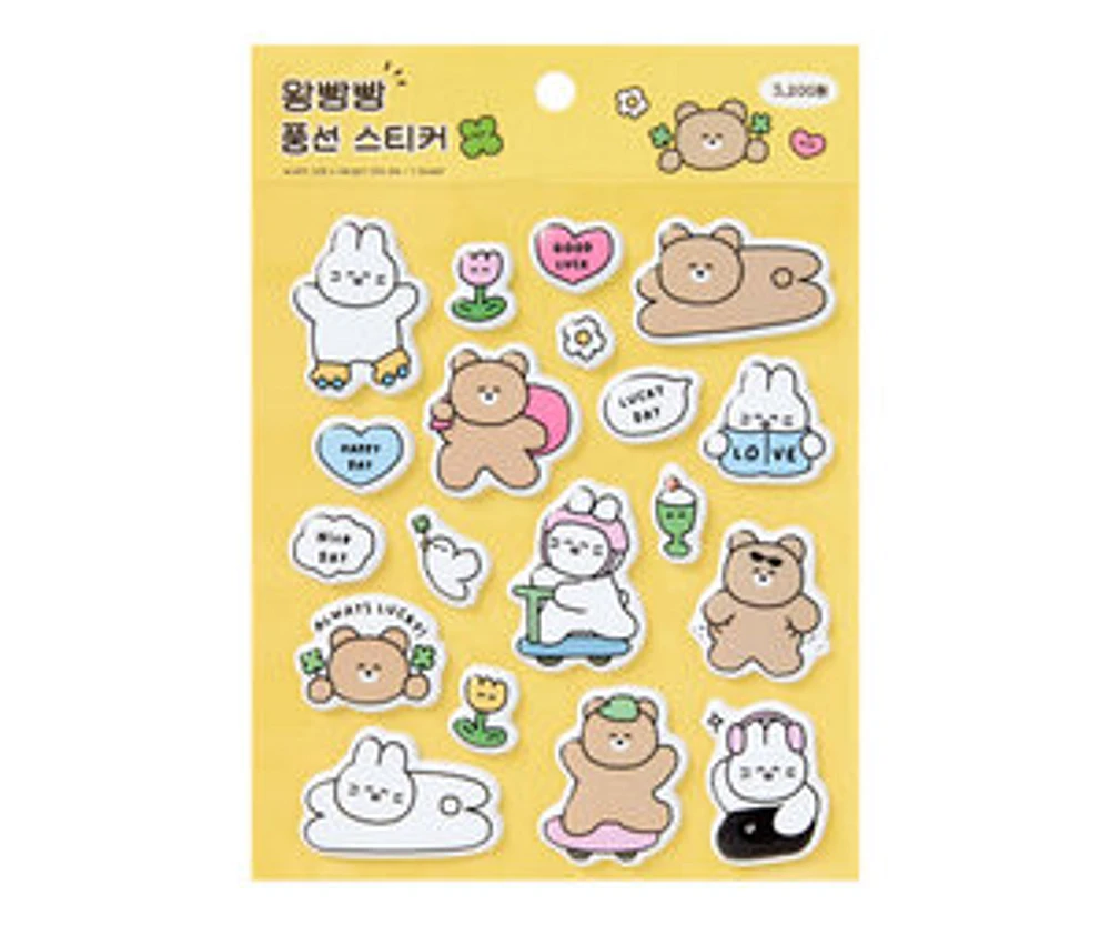 Artbox Cushion Stickers Rabbit-Bear