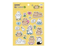 Artbox Cushion Stickers Rabbit-Bear