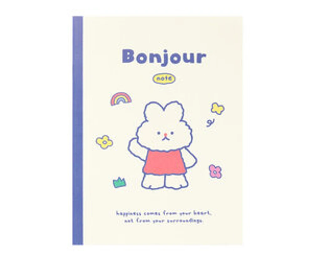 Artbox Bonjour Rabbit Notebook 150x200