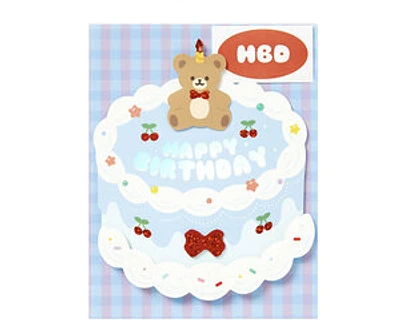 Artbox Standing Cake Bear Card