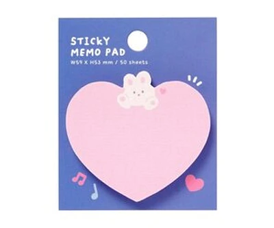 Artbox Sticky Notes Rabbit Heart Domsong