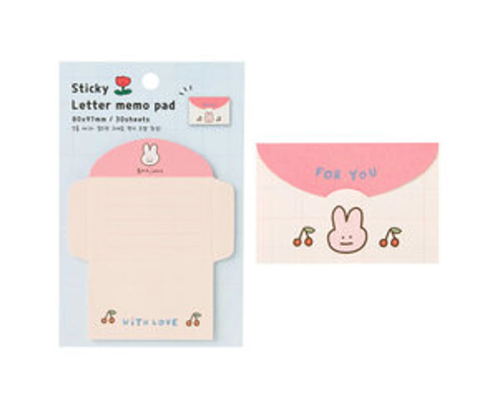 Artbox Sticky Notes Rabbit Letter