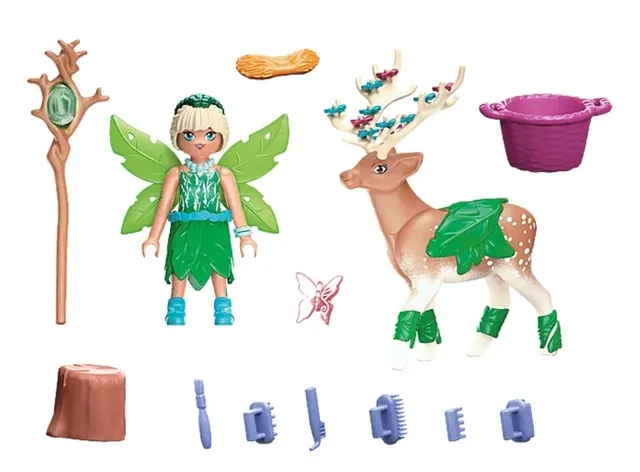 Playmobil Adventures of Ayuma Crystal Fairy and Bat Fairy with Soul Animals