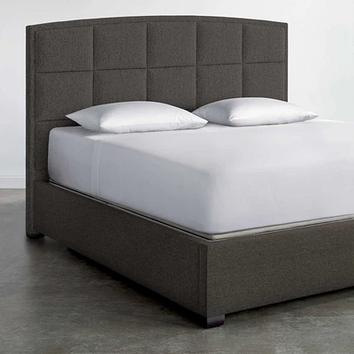 Windowpane Curve Upholstered Bed