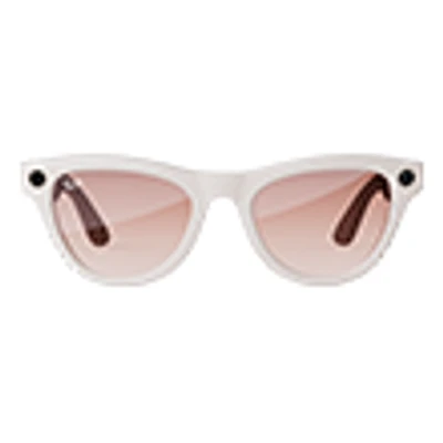 Ray-Ban Meta Smart Glasses Skyler Cinnamon Pink Lens