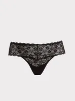 Lace Mid-Rise Thong Panty