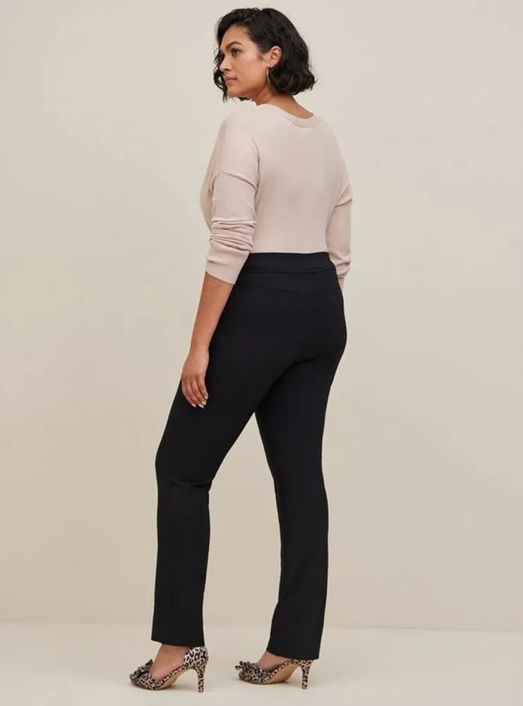 Trouser Straight Deluxe Stretch Mid-Rise Pant
