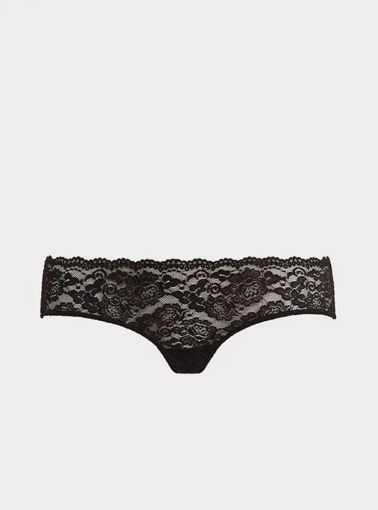 Simply Lace Mid-Rise Hipster Cage Back Panty