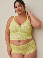 Unlined Lace Crop Bralette