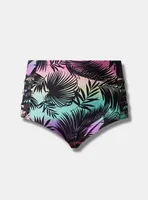 High-Rise Lattice Side Swim Bottom