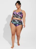 High-Rise Lattice Side Swim Bottom