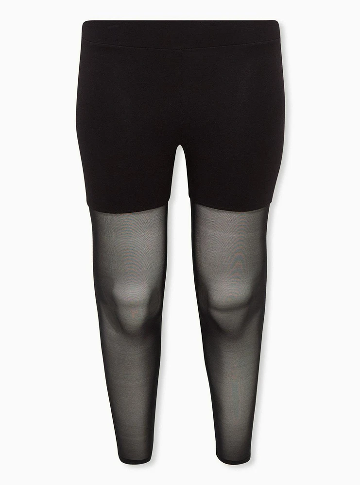 Full Length Signature Waist Mesh Legging