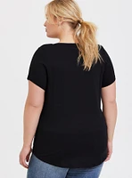 Girlfriend Heritage Slub V-Neck Tee