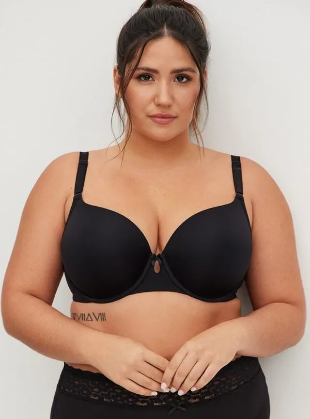 Plus Size - Full-Coverage Balconette Lightly Lined Two Tone Lace 360° Back  Smoothing™ Bra - Torrid