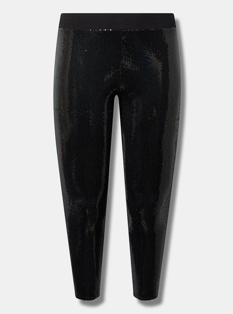 Full Length Signature Waist Sequin Legging