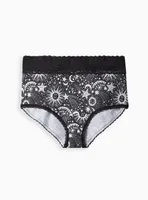 Cotton Mid-Rise Brief Lace Trim Panty