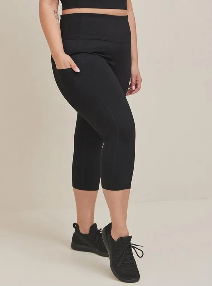 Plus Size - Performance Core Capri Active Legging With Side Pockets - Torrid