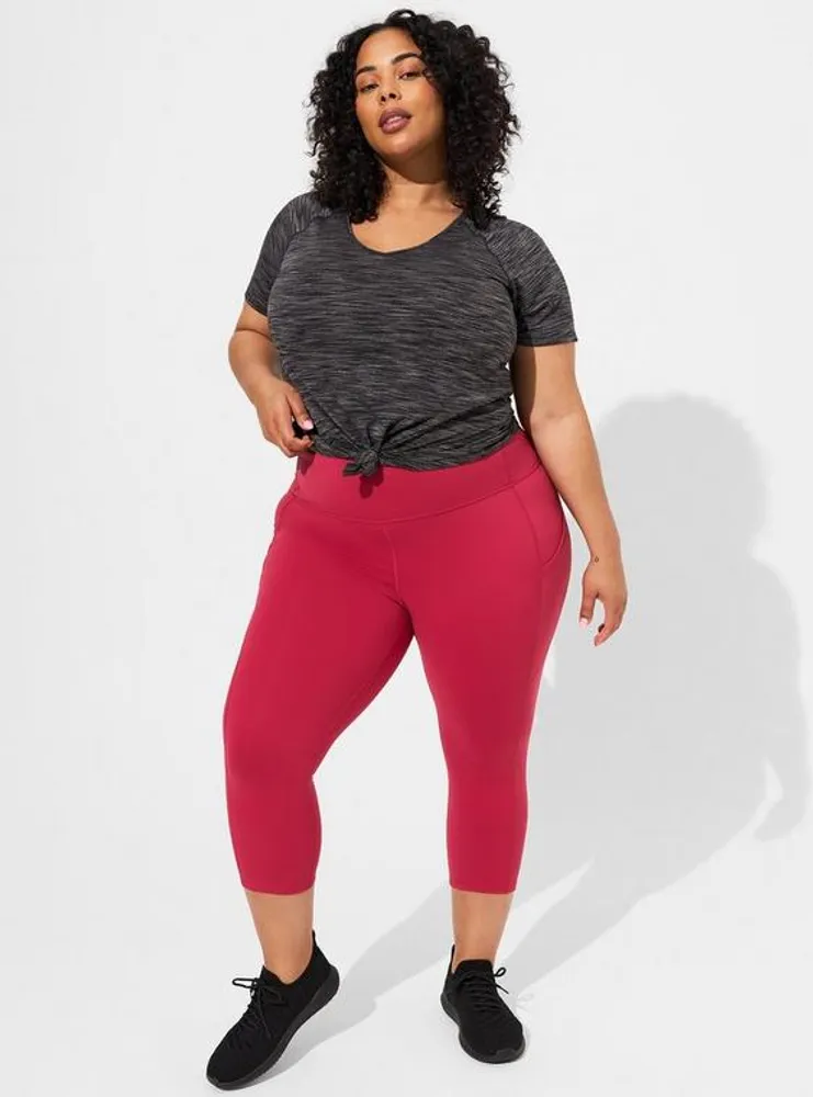 Plus Size - Performance Core Crop Active Legging With Side Pockets - Torrid