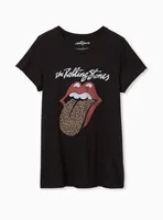 Classic Fit Tee - The Rolling Stones Black & Leopard