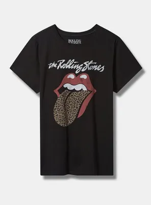Classic Fit Tee - The Rolling Stones Black & Leopard