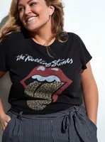 Classic Fit Tee - The Rolling Stones Black & Leopard