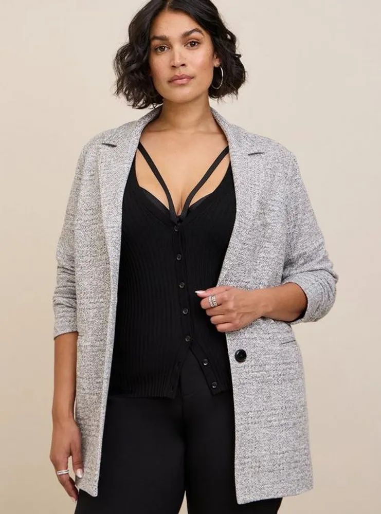 Studio Double Knit Boyfriend Blazer