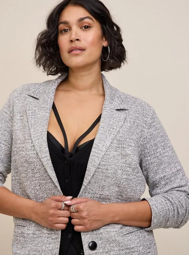 Studio Double Knit Boyfriend Blazer