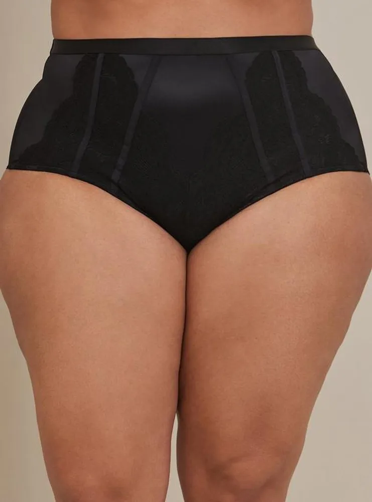 360° Smoothing™ Mid-Rise Brief Lace Pieced Panty