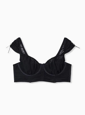 Overt Innocence Ruched Mesh Bra