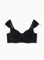 Overt Innocence Ruched Mesh Bra