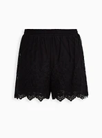 5 Inch Pull-On Stretch Mesh Mid-Rise Short