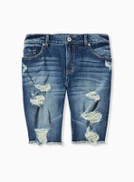 Bermuda Classic Denim Mid-Rise Short