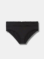 Second Skin Mid-Rise Hipster Lace Trim Panty