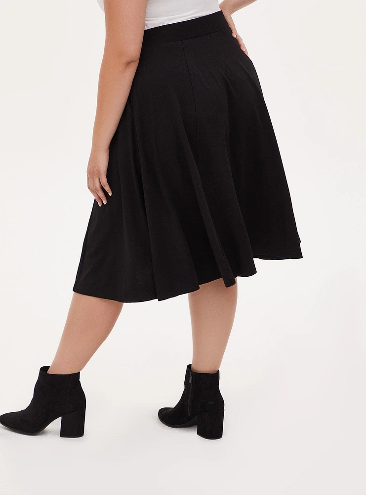 Midi Studio Luxe Ponte Skirt