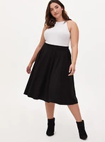 Midi Studio Luxe Ponte Skirt