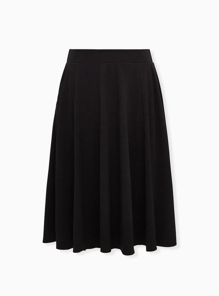 Midi Studio Luxe Ponte Skirt