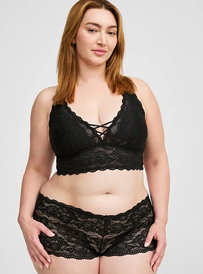 SIMPLY LACE MID RISE CHEEKY PANTY